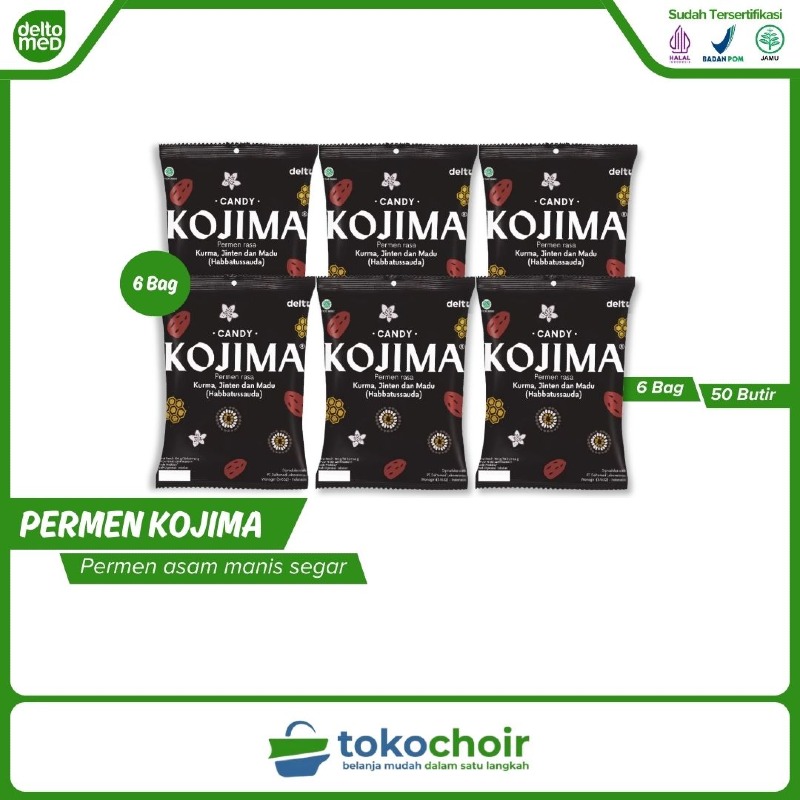 Permen Kojima 6 Bag (6 Bag x 50 Butir x 100gr)