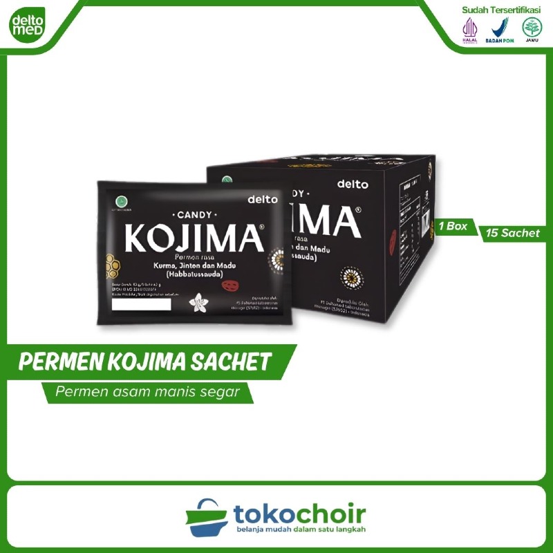 Permen Kojima Sachet 1 Box (1 Box x 15 Sachet x 10gr)