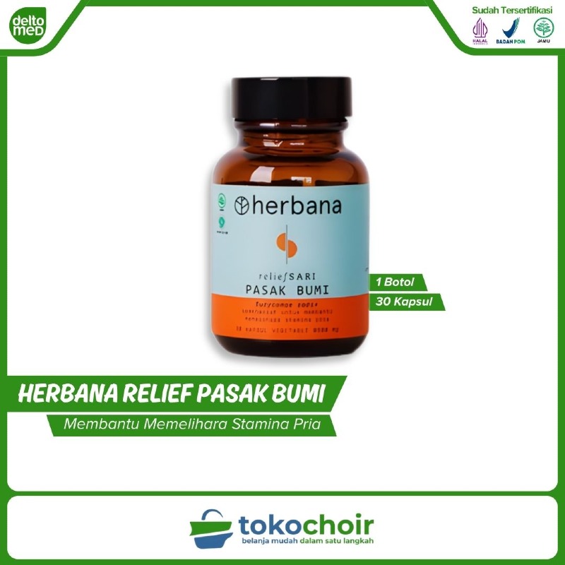Herbana Relief Sari Pasak Bumi (1 Botol x 30 Kapsul x 500Mg)