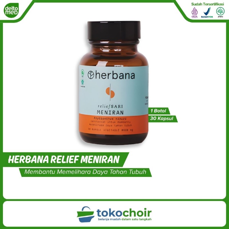 Herbana Relief Sari Meniran (1 Botol x 30 Kapsul x 500Mg)