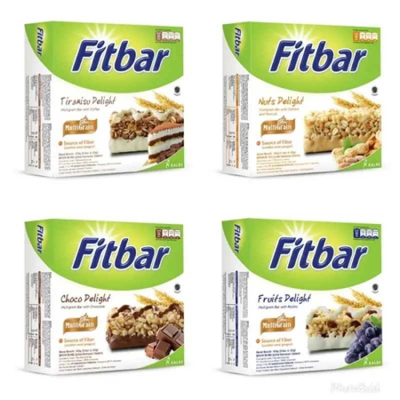 Fitbar Cemilan Instan Untuk Diet 1 box isi 5pcs x 20 gram