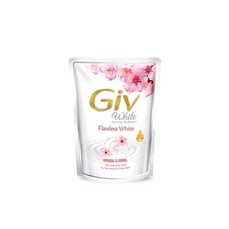 Give white Cellection Sabun Mandi Cair Sakiran & Pearl Refill 400 ml Wangi