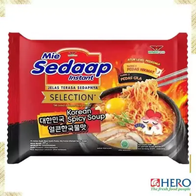Mie Sedaap Mie Instan Korean Spicy Soup 77 gr