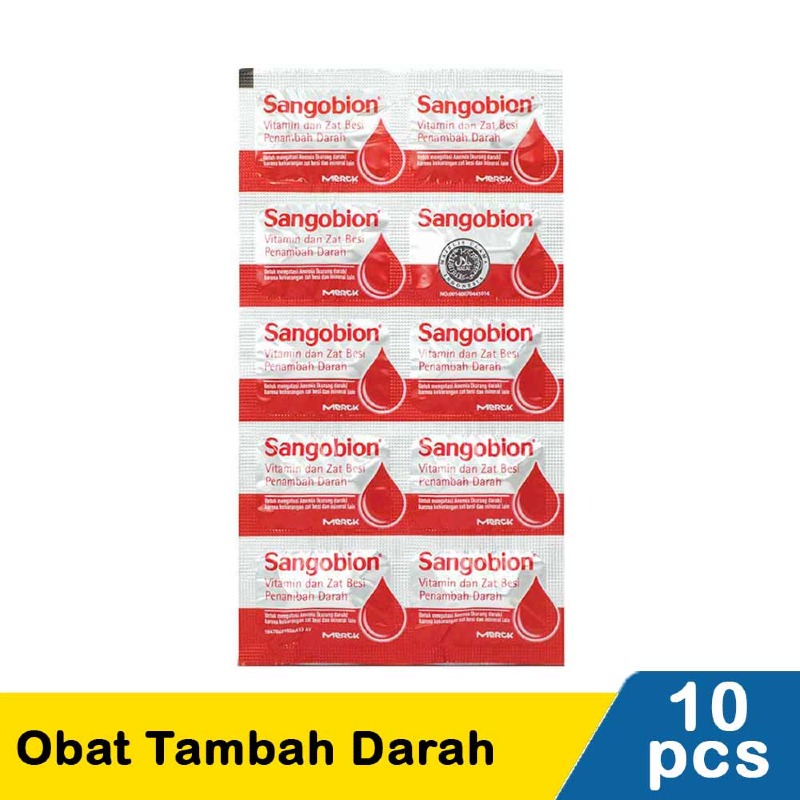 sangobion obat tambah darah 10's