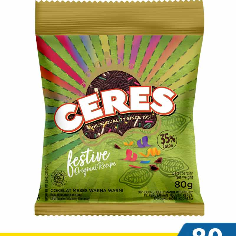 ceres hagelslag rice choco festive 80g