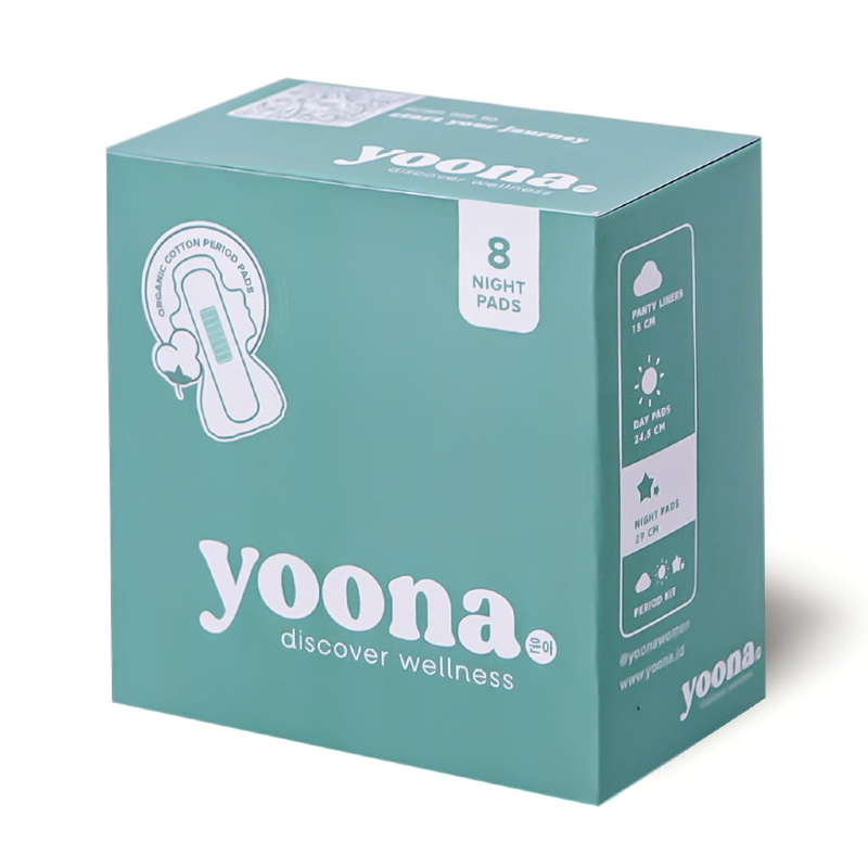 Yoona Pembalut Wanita Organik Malam 29 cm 8 pcs