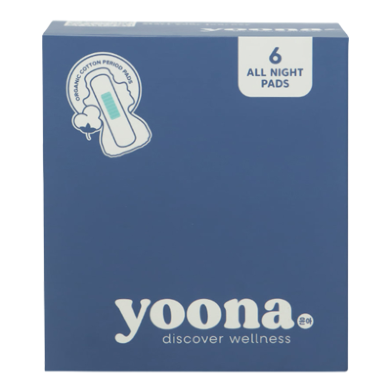 Yoona Pembalut Wanita Organik Malam 36 cm 6 pcs