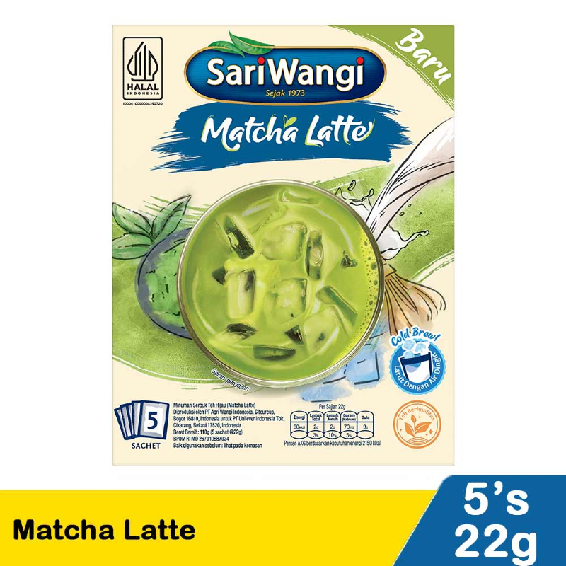 sariwangi matcha latte 5x22g