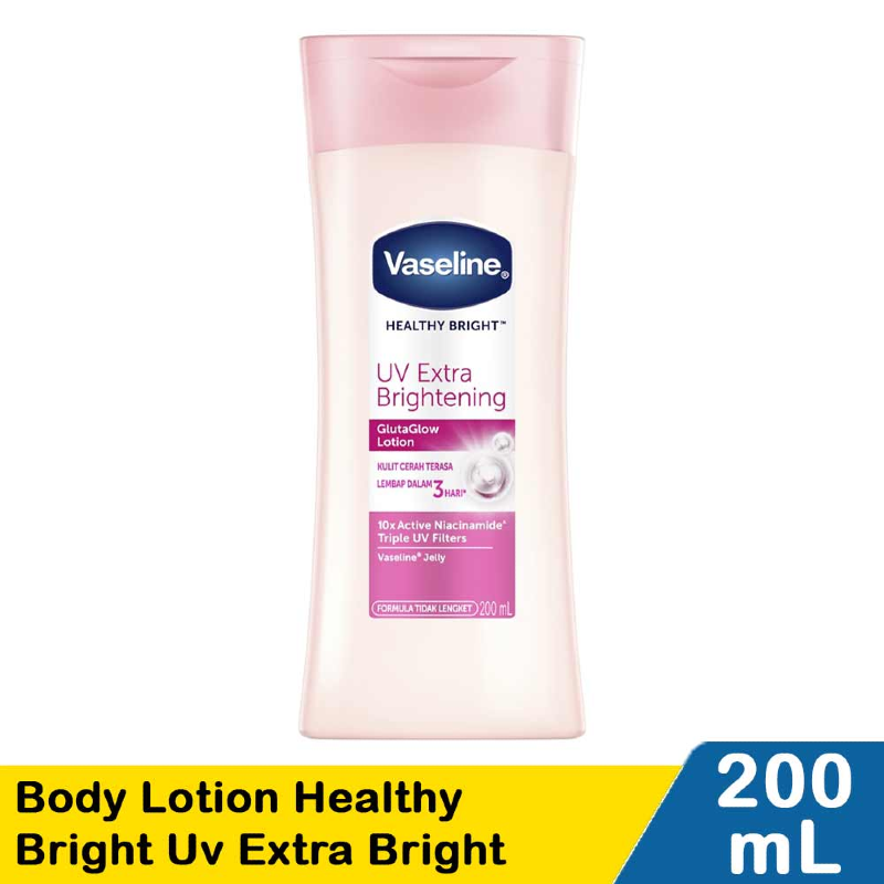 vaseline body lotion healthy bright uv extra bright 200ml