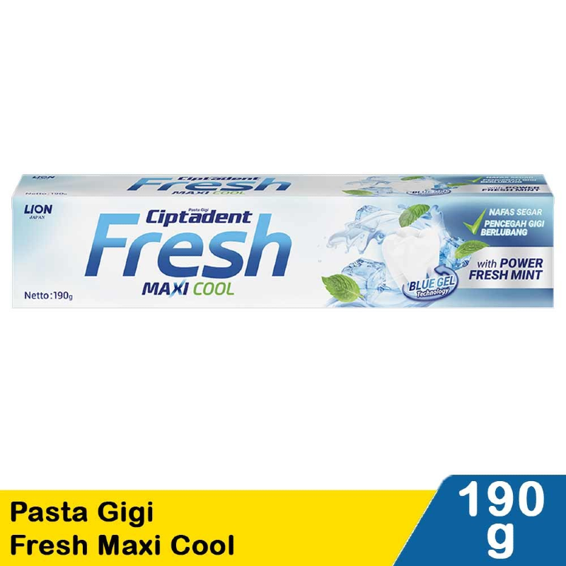 ciptadent pasta gigi fresh maxi cool 190g