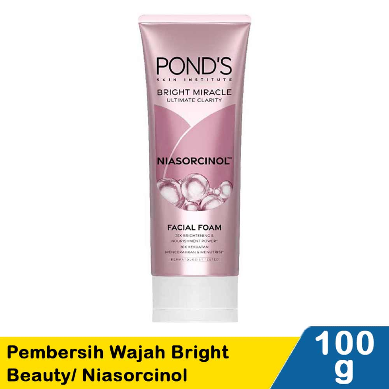 ponds pembersih wajah bright beauty niasorcinol 100g